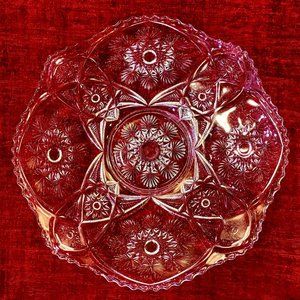 Cambridge Glass Co. Platter (No. 2635 Fernland (OMN))